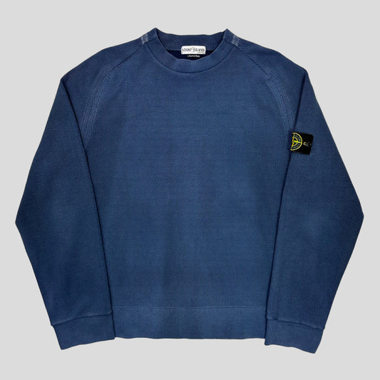 Stone Island 2001 Ribbed Cotton Crewneck - XL/XXL