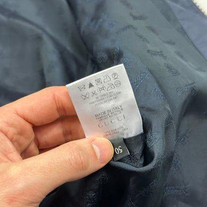 Gucci 2008 Military Web Stripe Navy Logo Jacket - IT50 (M/L)