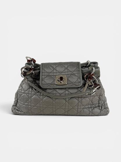 2009 Christian Dior Charming Lock Grey Handbag | O/S, Grey