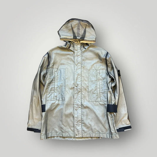 Stone Island SS/2001 Grey Monofilament Mesh Jacket L