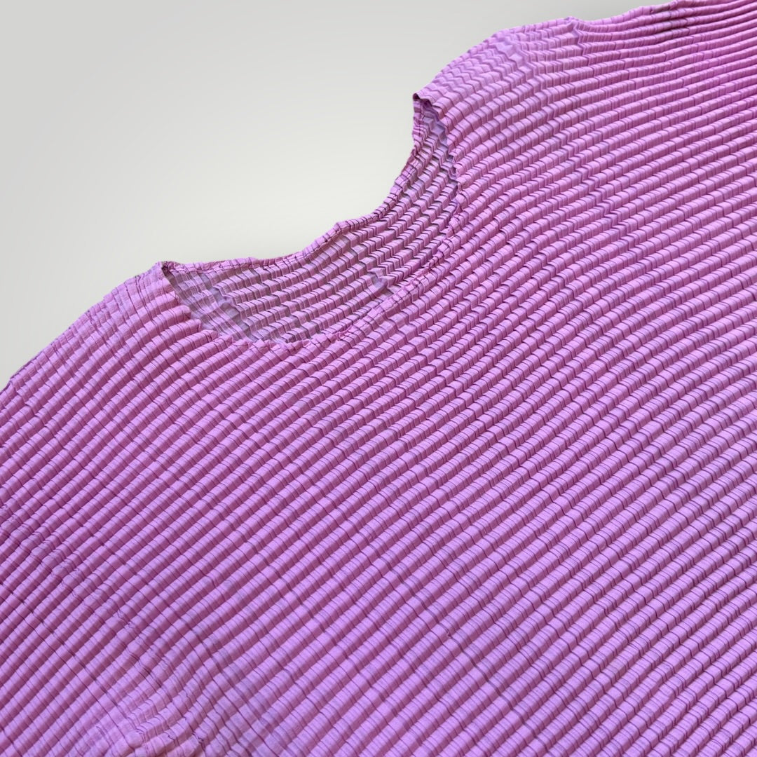 2000's Issey Miyake Mainline Crinkled Top M | O/S, Purple