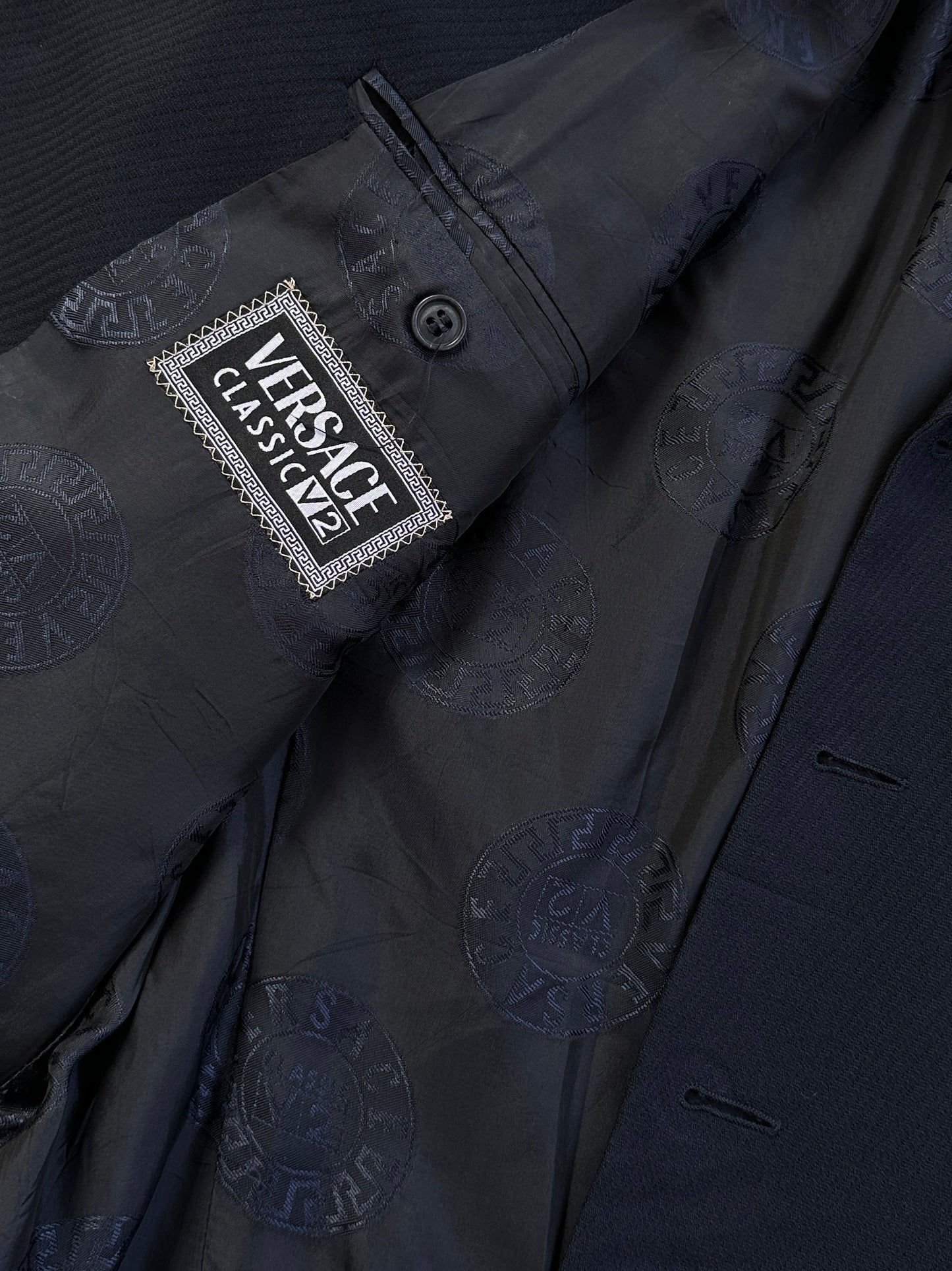 Versace Classic V2 1990s Bespoke Button Single Breasted Blazer - 42R/XL