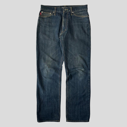 Stussy 00’s Spellout Graphic Logo Jeans - 30-32