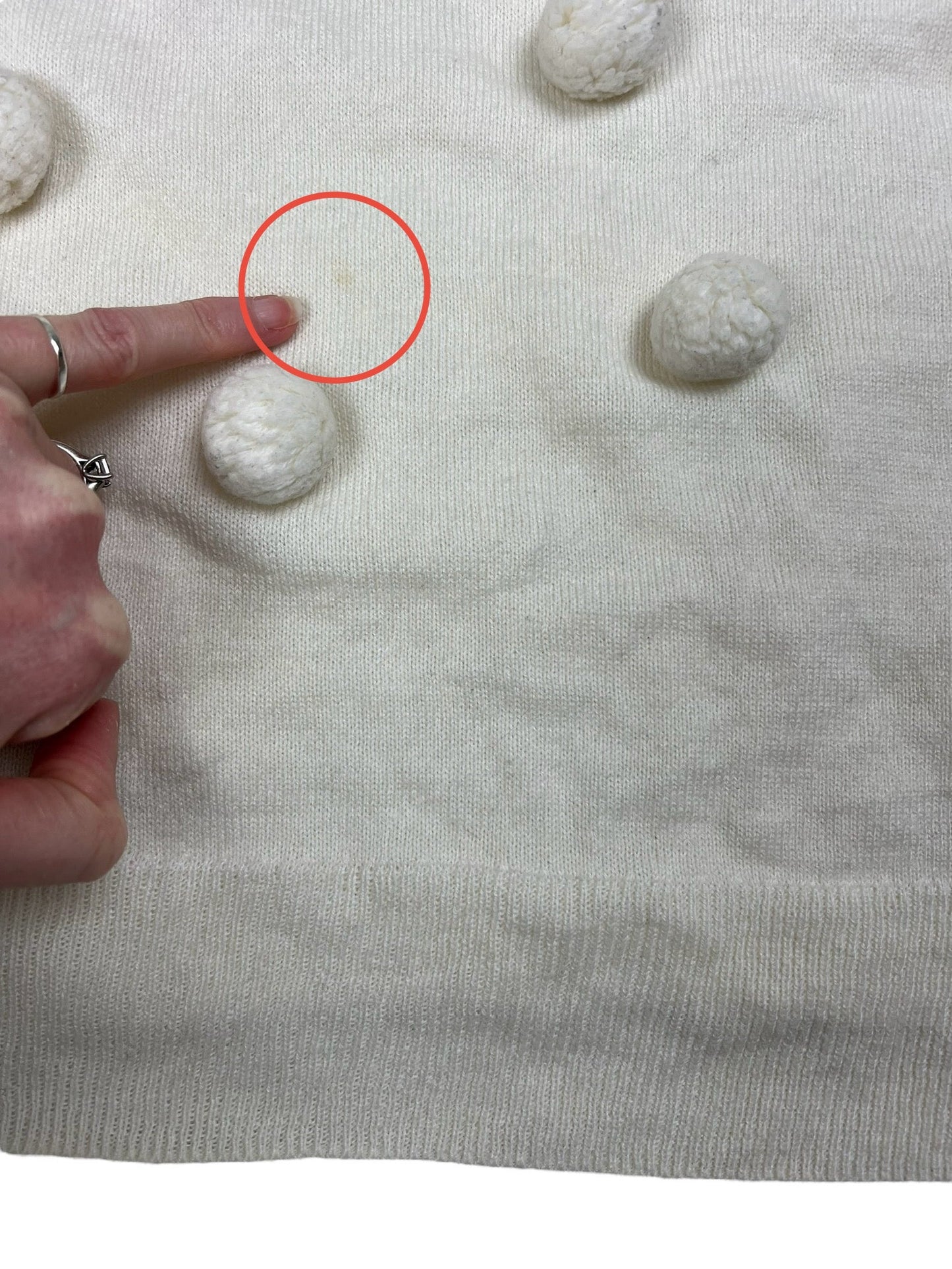 Comme des Garçons 2018 Pom Pom jumper | Cream, Cream