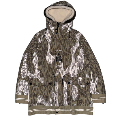 Stone Island Naslan Rain Camo Parka Jacket | Medium, Camo