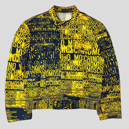 Moschino Jeans 1996 Crazy Print Cotton Jacket - IT48 (S/M) | Default Title, Yellow
