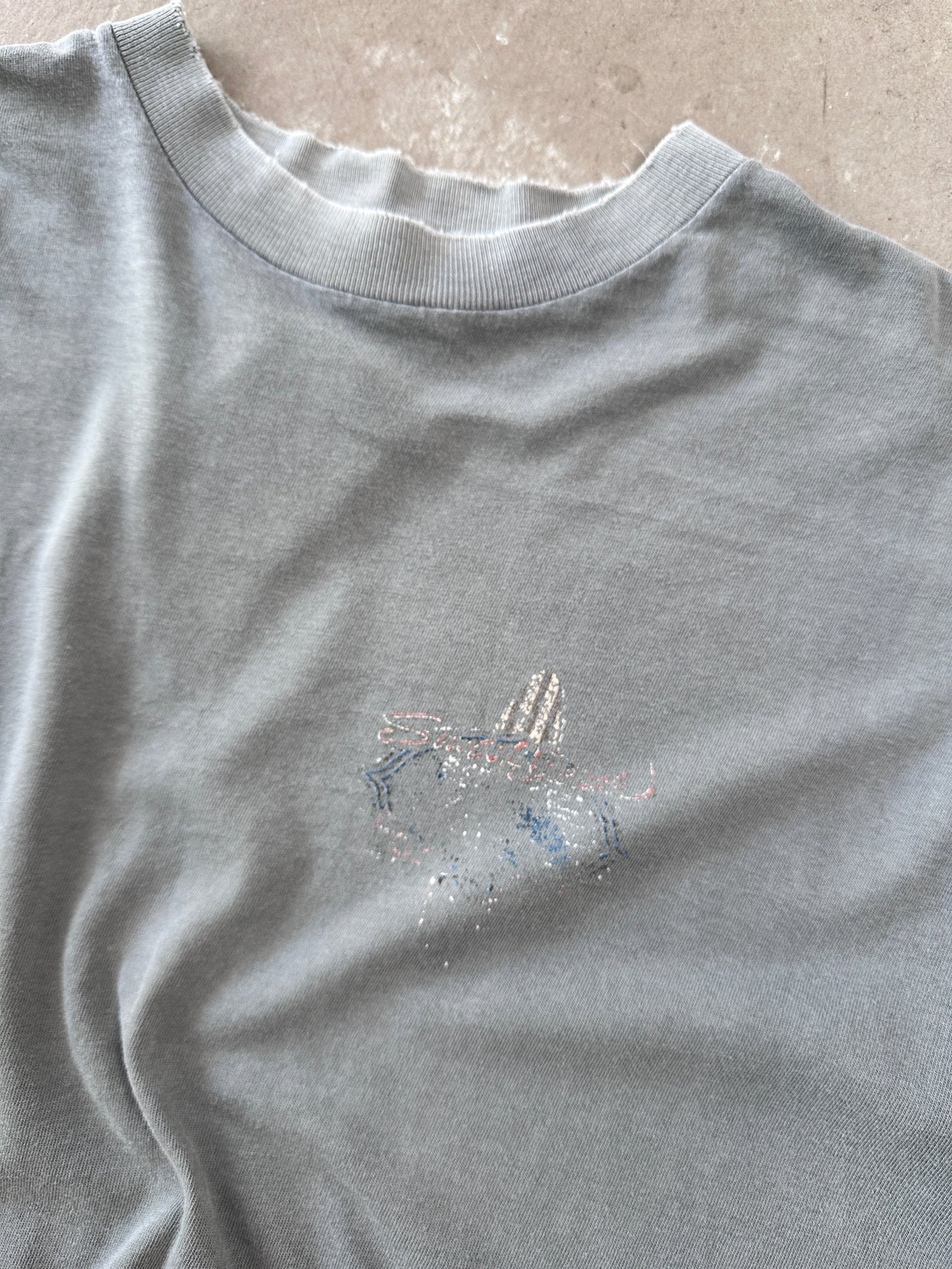 1990’s North Shore Faded T-Shirt - M | Gray, Red