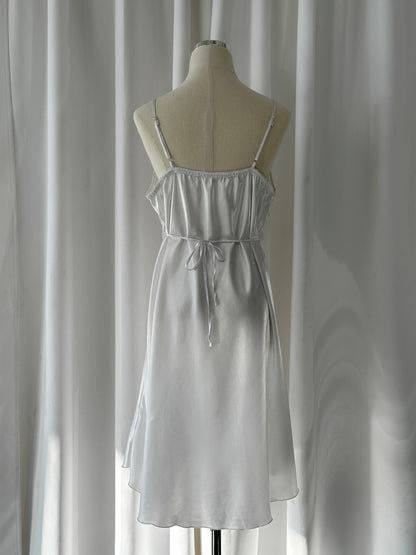 Vintage 1990s Lace Sheer Mini Slip Dress - M/L