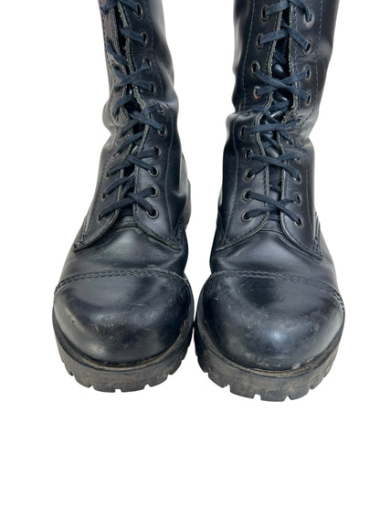 Shellys 1990s steel toe cap 20-eyelet boots | BLACK, Black
