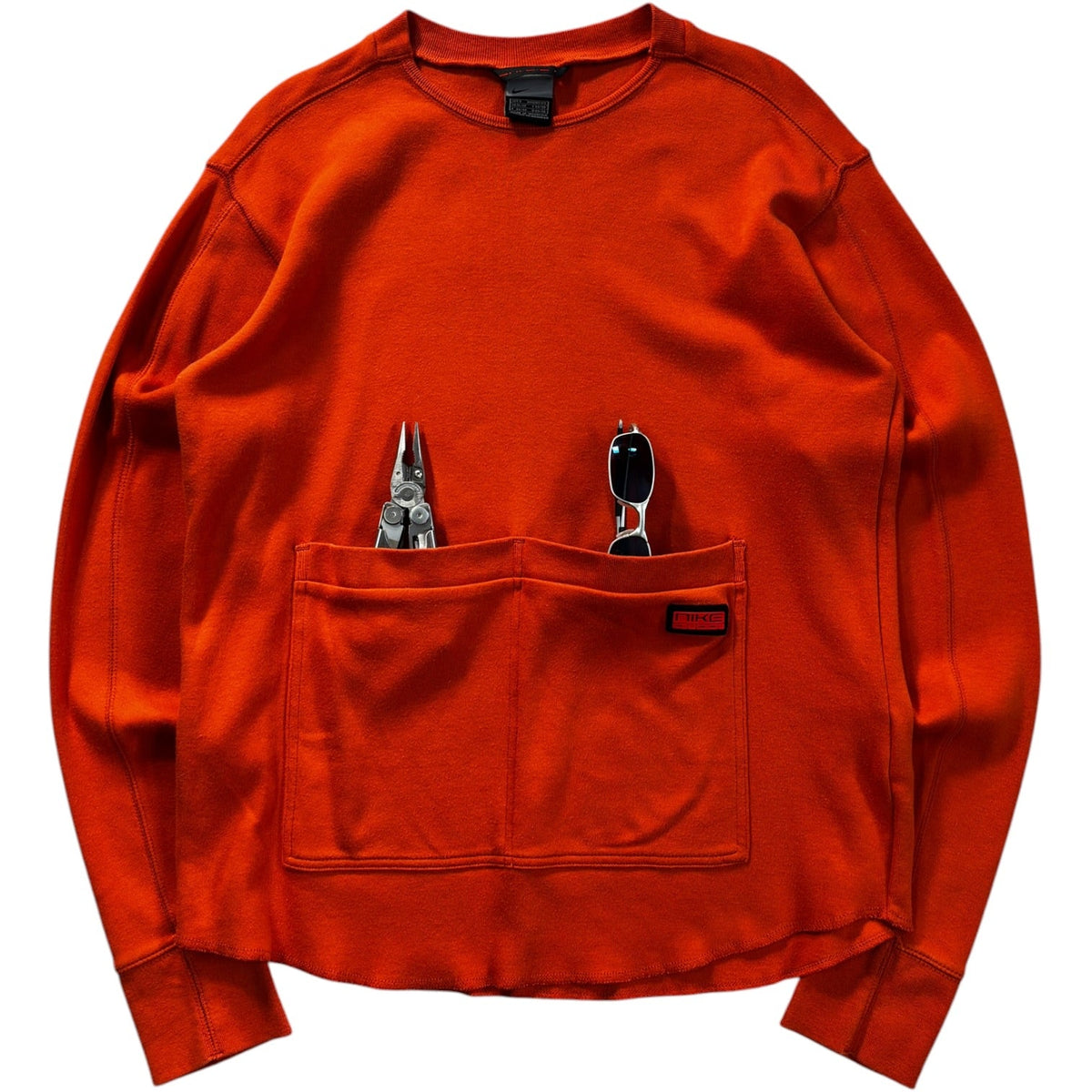 Nike Morse Cord / Urban 2001 Dual Pocket Sweatshirt S | Small, Orange