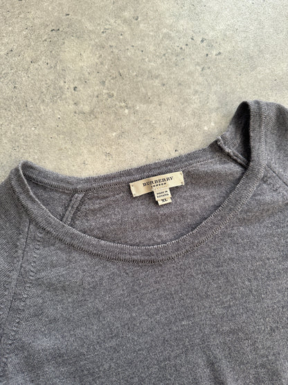 Burberry Pure Merino Wool Lightweight Logo Knitted Jumper - M