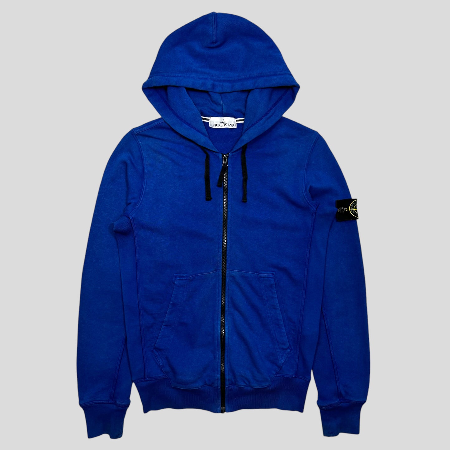 Stone Island SS16 Blue Zip Up Hoodie - S