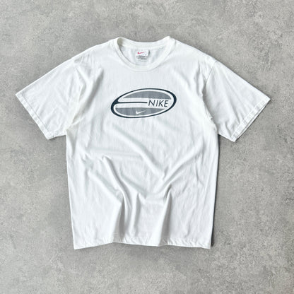 Nike 1990s heavyweight graphic logo t-shirt (M)