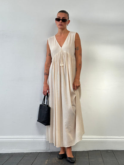 Max Mara Pure Cotton Floor Length Sun Dress - UK12