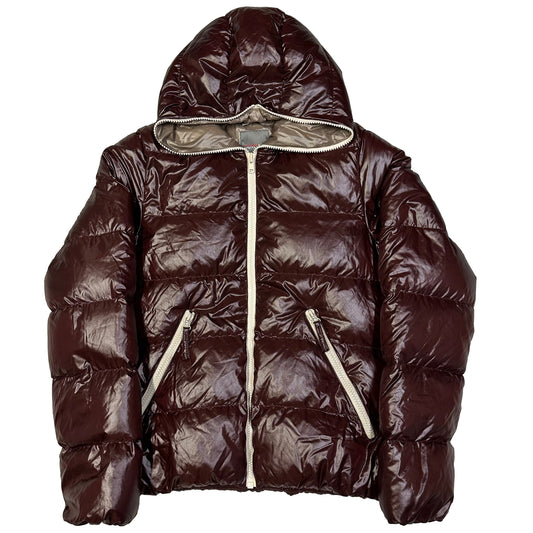 Duvetica Puffer Jacket In Burgundy Red ( XL )