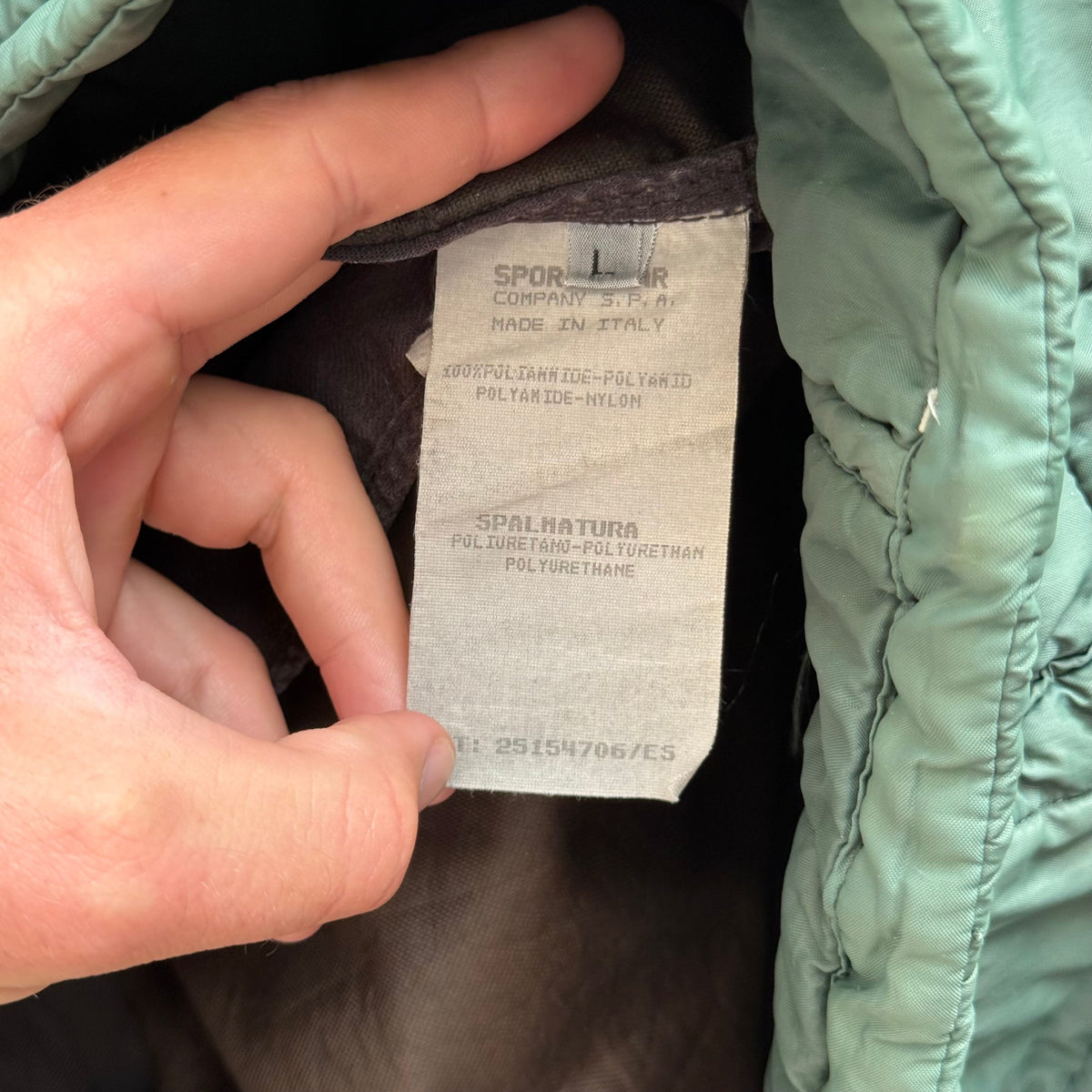 1995 Stone Island Formula Steel Dutch Rope Jacket (L) | Large, Dark Green