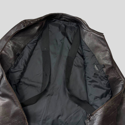 Neil Barrett AW00 Leather Moto Backpack Jacket - M/L