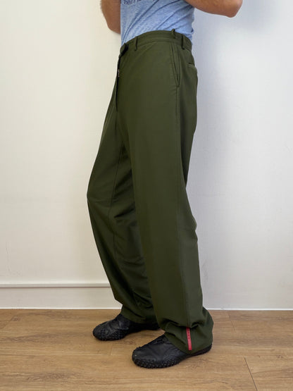 Prada Sport 90s Nylon Technical Trousers | 50, Tan