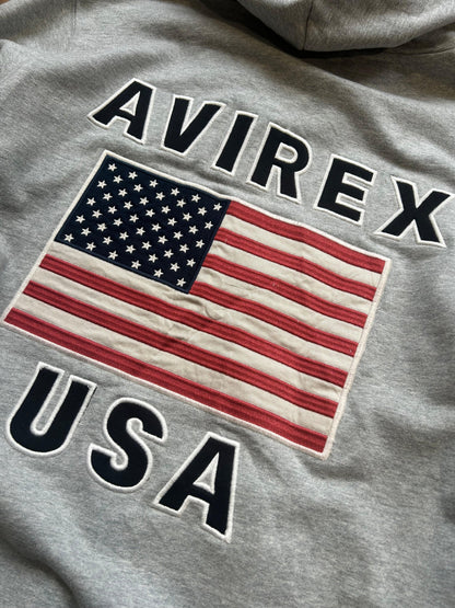 Avirex Deadstock Zip Up Hoodie L/XL