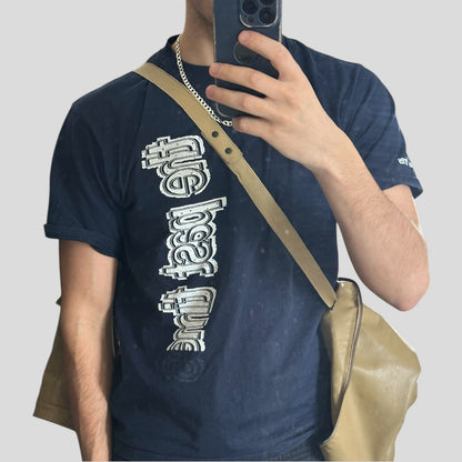 Neil Barrett AW00 Caramel Leather Moto Slingbag Jacket - L