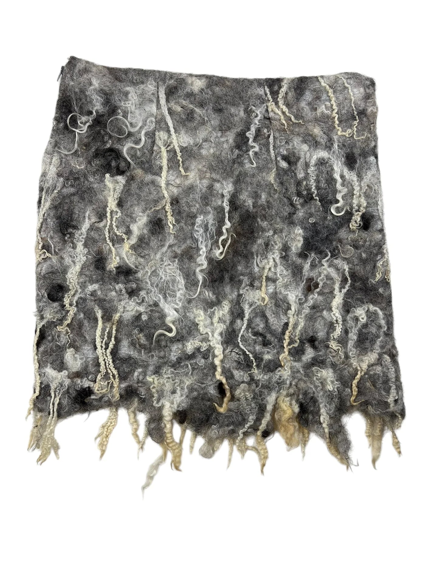 Handmade Avant Garde felt skirt