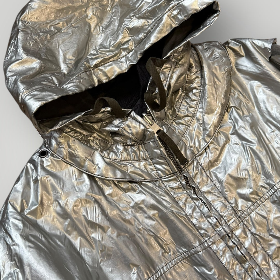 Stone Island AW/2003 Raso Gommato Metallic Cover Reversible "Spaceman" Parka XL