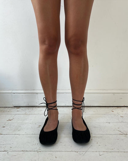ANN DEMEULEMEESTER LACE UP SANDALS (EU 39) | DEFAULT TITLE, Black