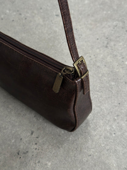 Vintage Faux Leather Shoulder Bag - Known Source