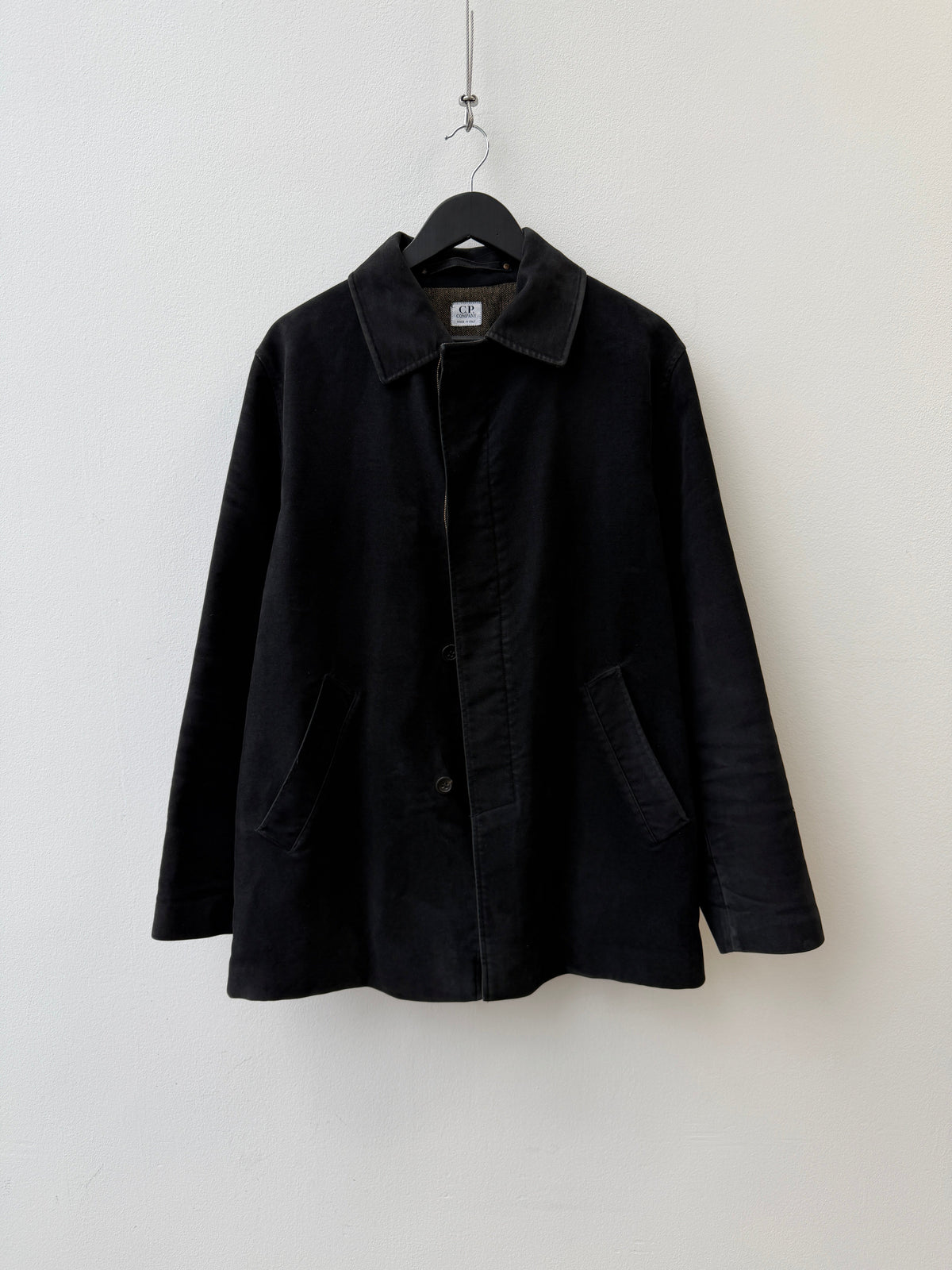 C.P. Company 00s Moleskin Car Coat | Large, Red