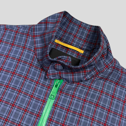 Prada Milano SS16 Wool Contrast Zip Technical Plaid Blouson Jacket - IT46 | Default Title, Multicoloured