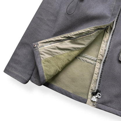 AW99/00 Maharishi Shower Repellent Asymmetric Jacket (S) | Default Title, Black