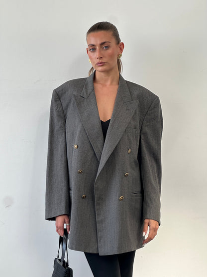 Versace Classic V2 90s Bespoke Button Double Breasted Blazer - 46R/XXL