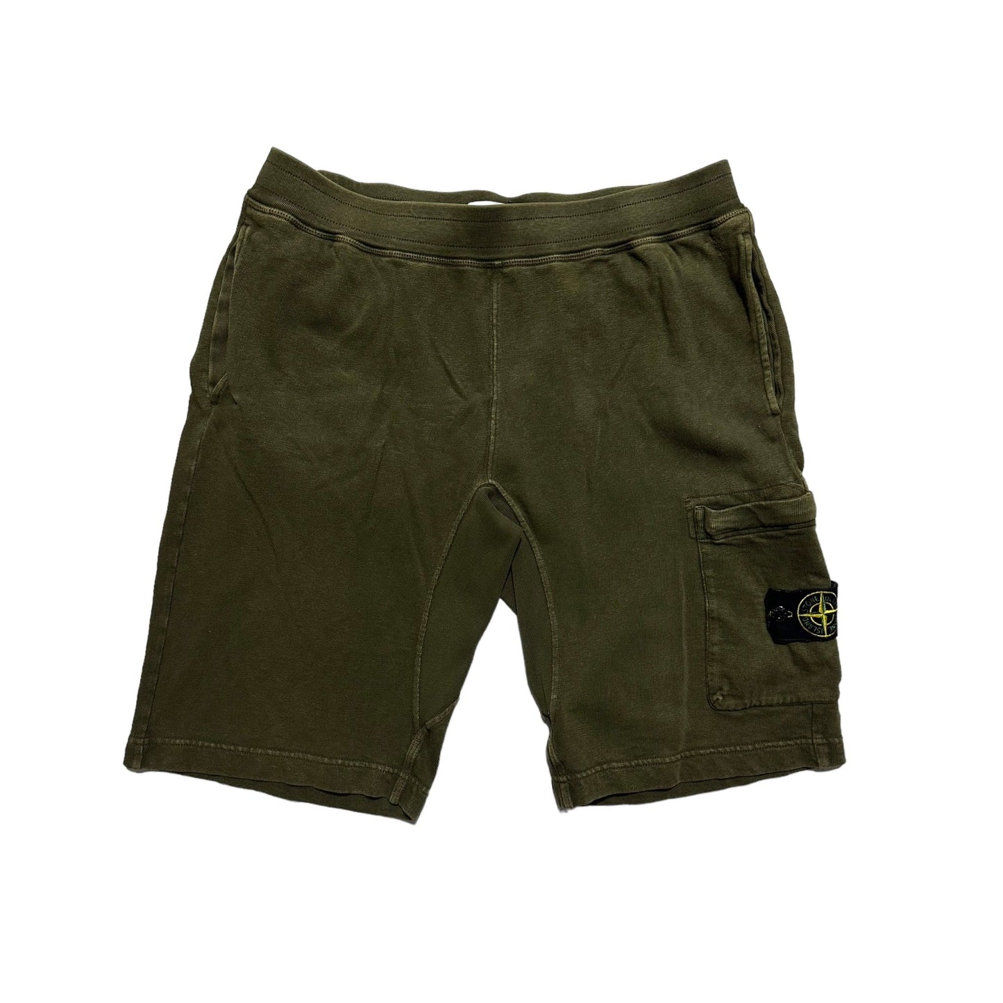 Stone Island Green Cotton Shorts