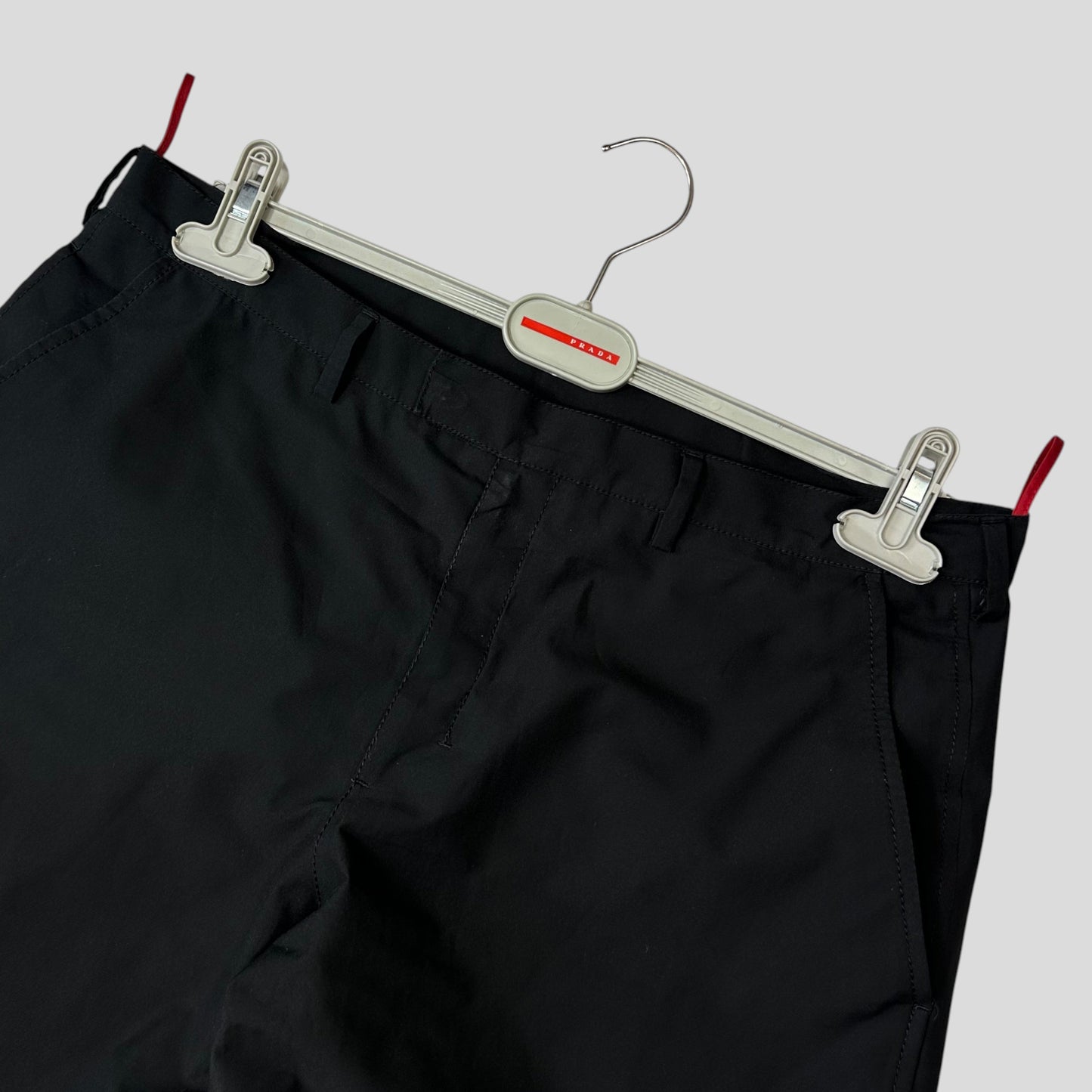 Prada Sport 00’s Goretex Black Mesh Lined Trousers - IT52 | Default Title, Black