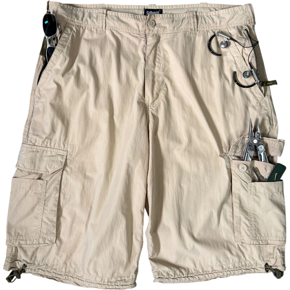 Schott NYC 00’s Cargo Shorts W32 | W32, Beige