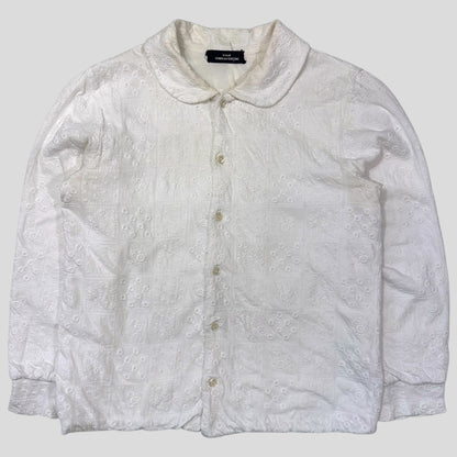 Comme Des Garçons Tricot Reversible Broderie Floral Shirt - S