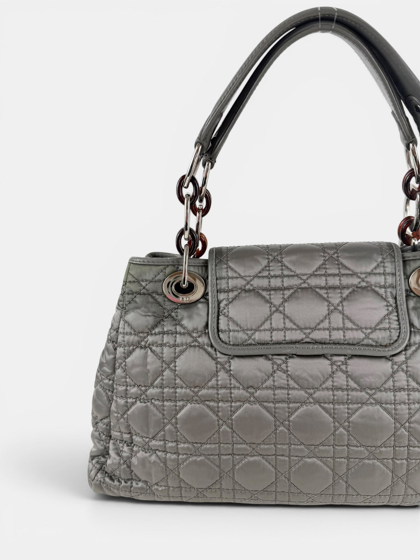 2009 Christian Dior Charming Lock Grey Handbag | O/S, Grey