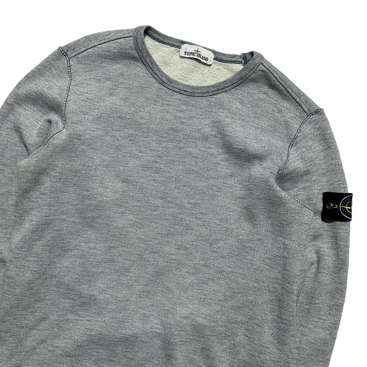 Stone Island Blue Grain Pullover Crewneck