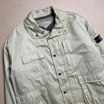 A/W 1993 Sand Gold Raso Gommato Multi Pocket Field Jacket
