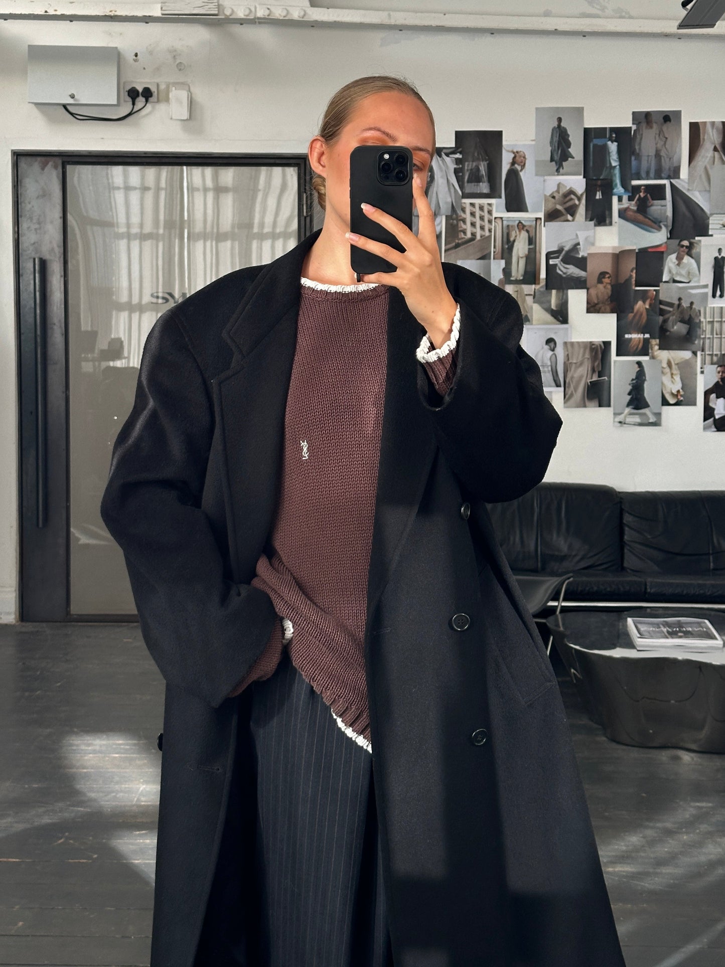 Pierre Cardin 1990s Pure Wool Double Breasted Coat - XXL