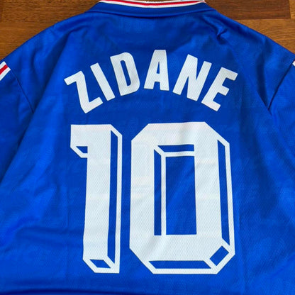 Vintage France Zidane Shirt | Blue, Multicoloured
