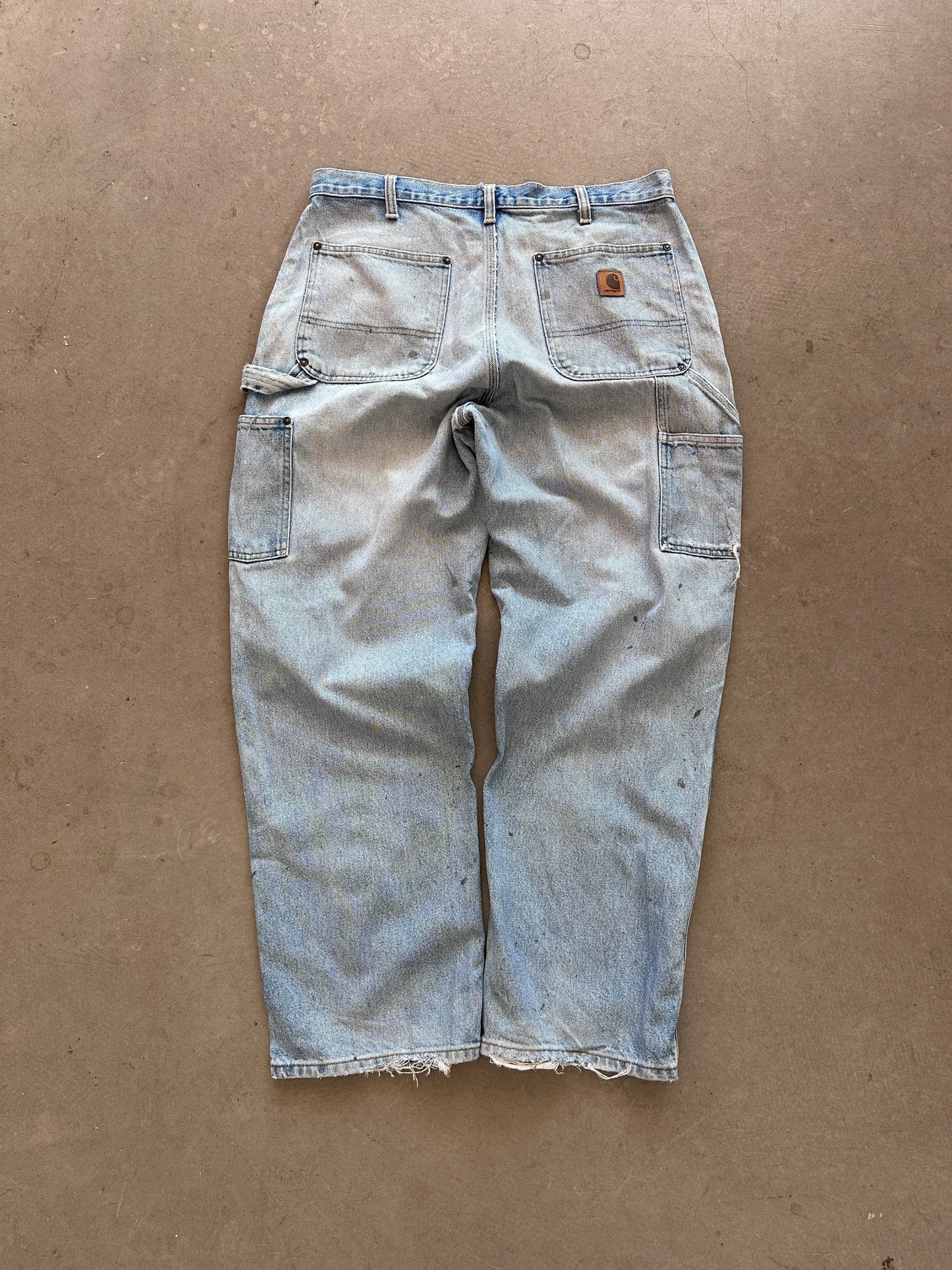 Carhartt Double Knee Jeans - 34 x 30 | W35, Red