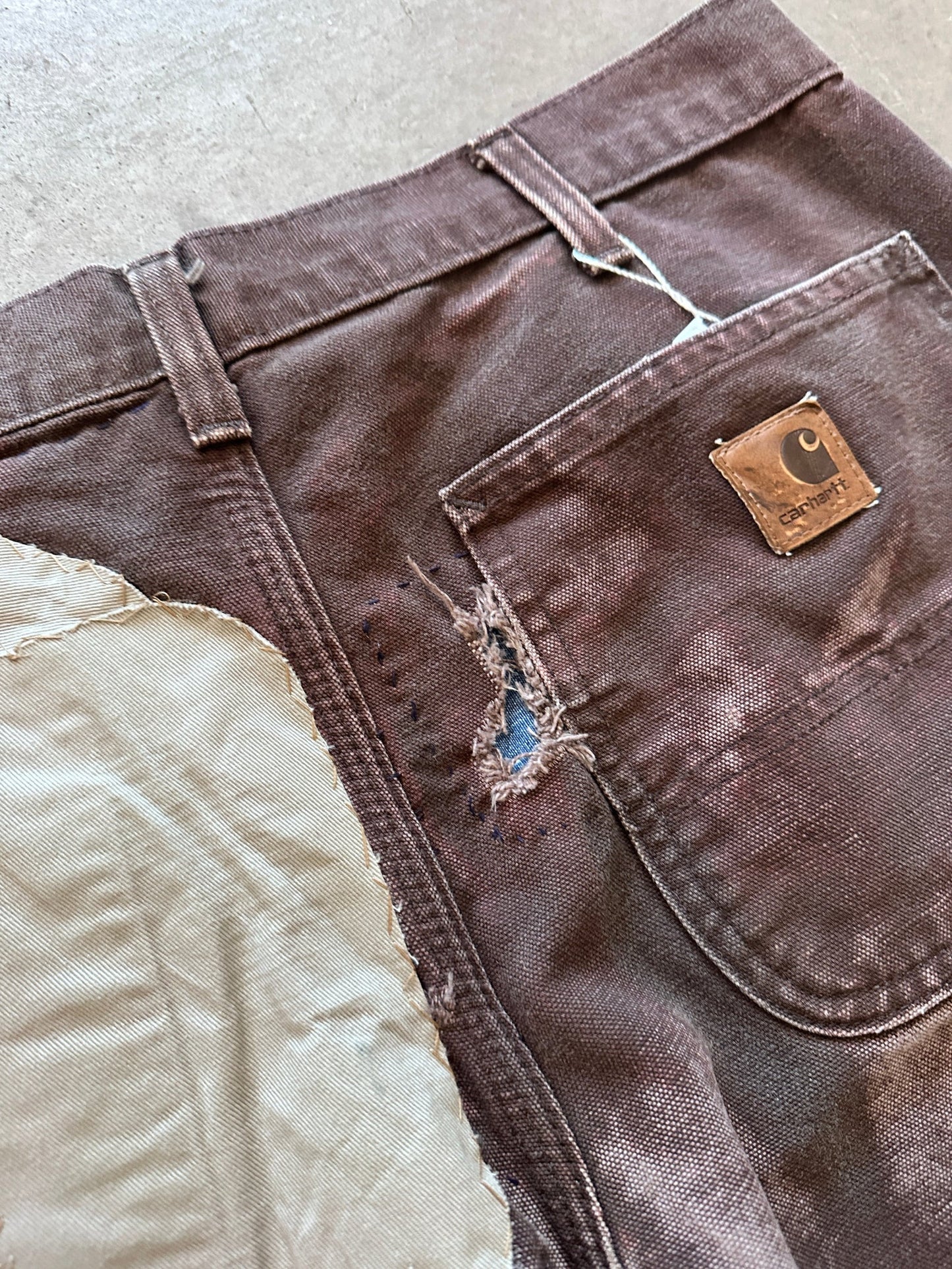 Carhartt Carpenter Pants - 34 x 32 | Brown, Red