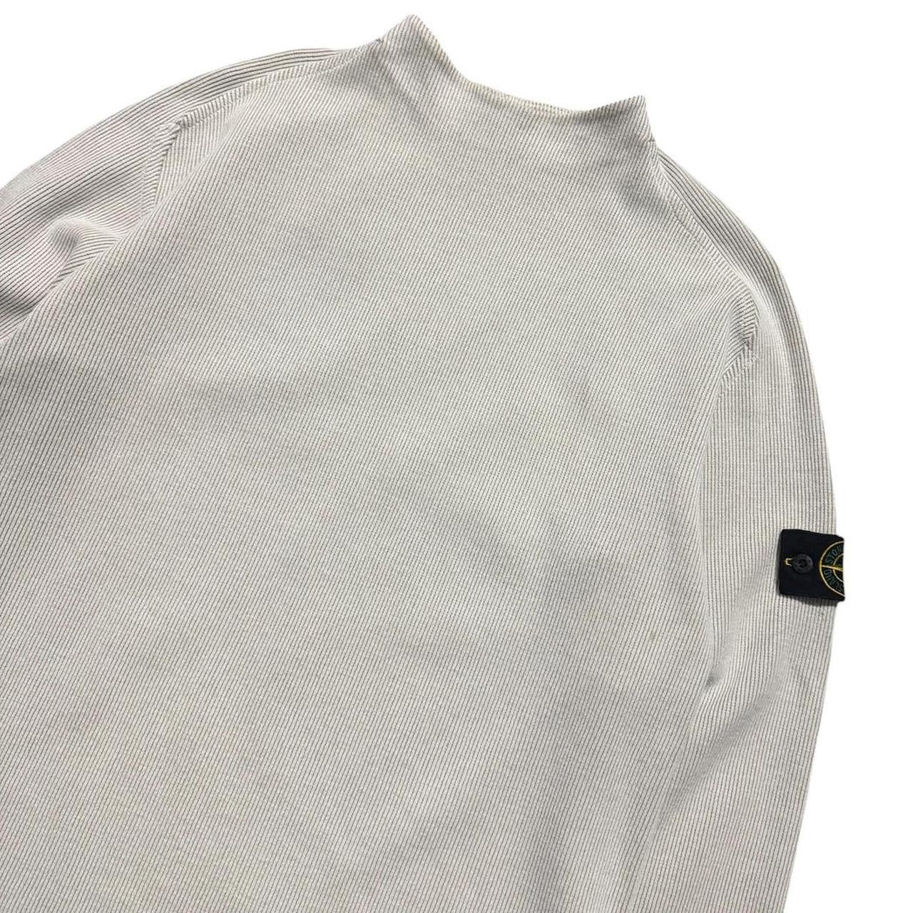 Stone Island Spring/Summer 2002 Ribbed Crewneck | XL, Beige