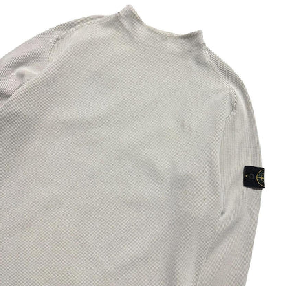 Stone Island Spring/Summer 2002 Ribbed Crewneck | XL, Beige
