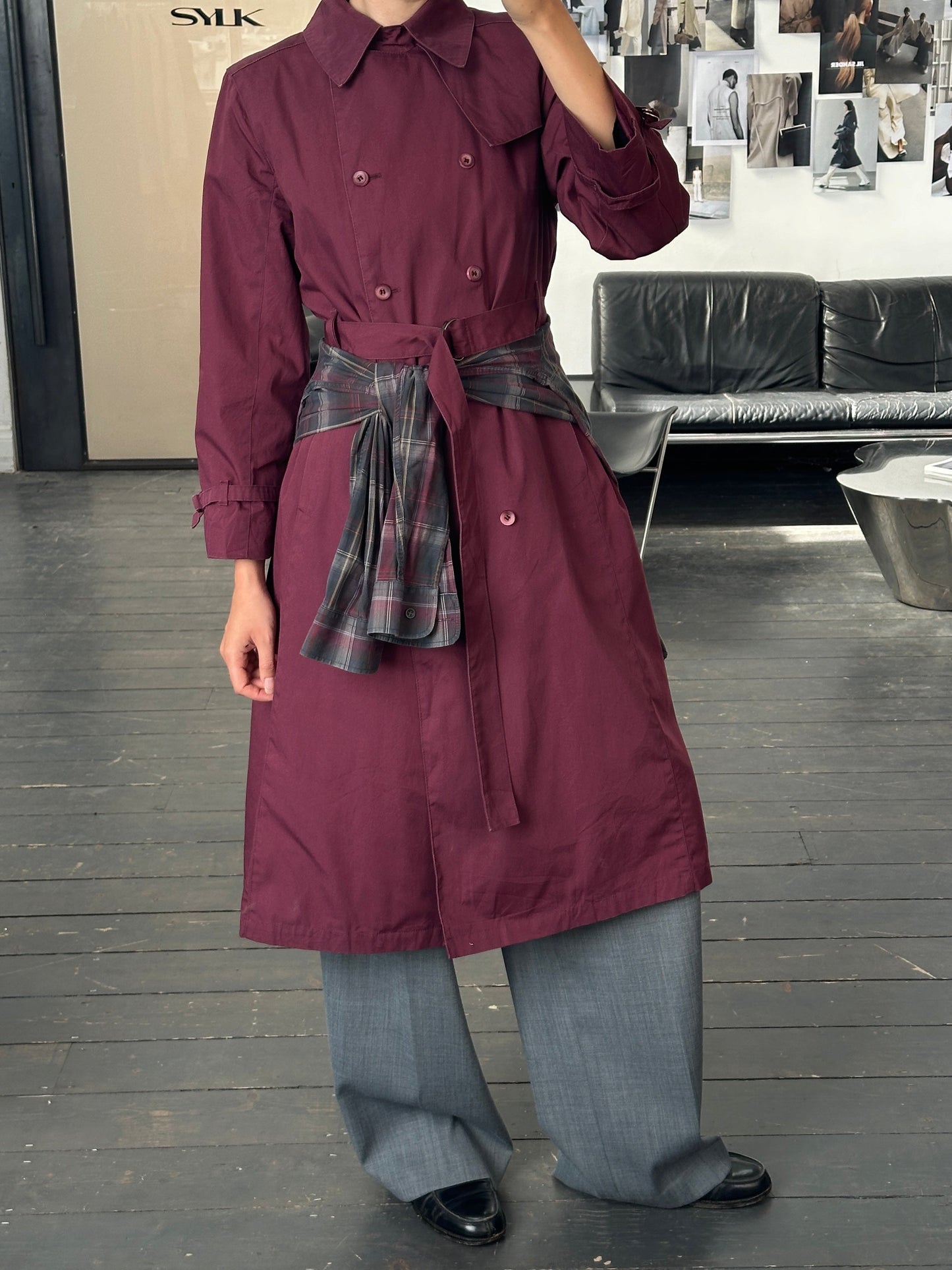 London Fog 1980s Double Breasted Trench Coat - M