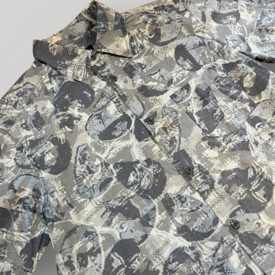 Stüssy NYLTA Early 2000's Camo Shirt M