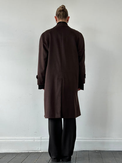 Pierre Balmain 80s Pure Cashmere Coat - XL