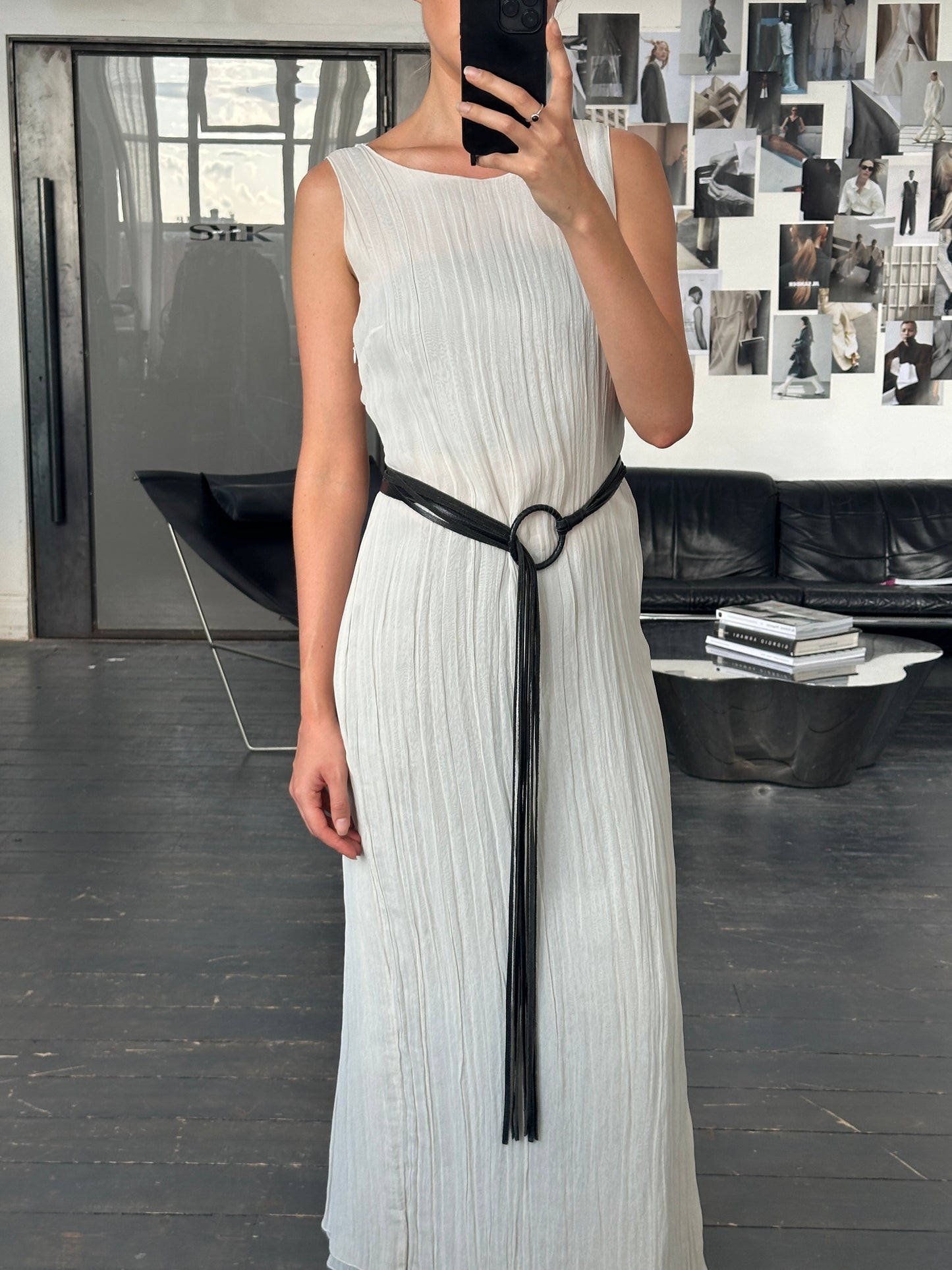 Vintage Leather Tassel Belt - One Size