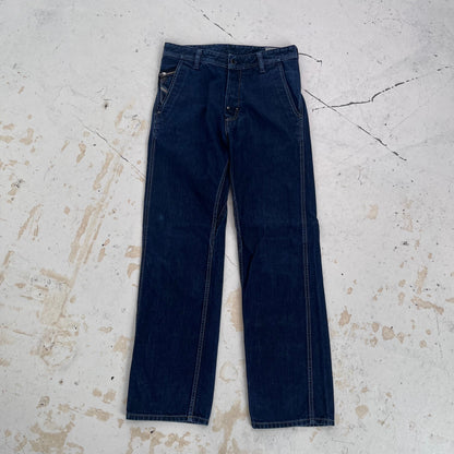 2000s diesel buckle back jeans | Navy, Navy